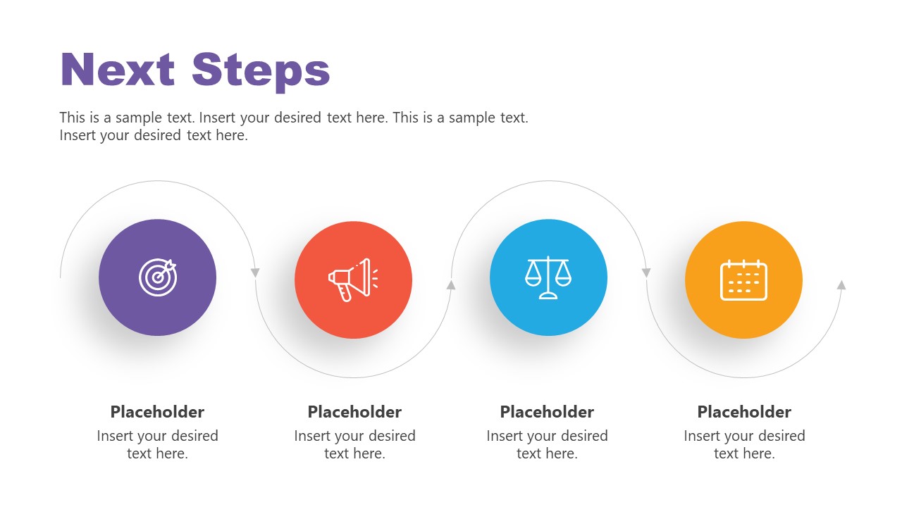 Next Steps Slides PowerPoint Template - SlideModel