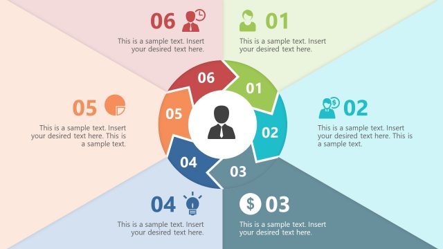 Step 3 Chevron Paper Effect Diagram Template