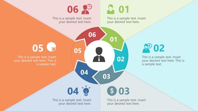 Step 5 Chevron Paper Effect Diagram Template