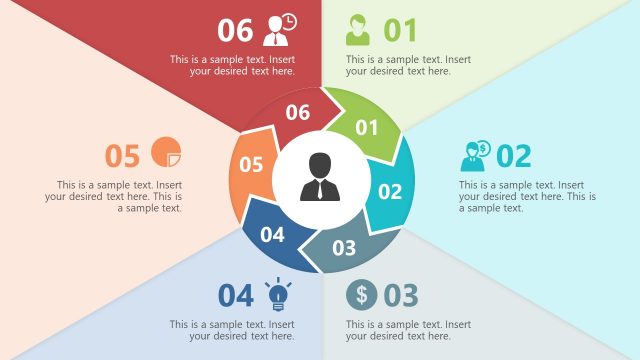 Step 6 Chevron Paper Effect Diagram Template