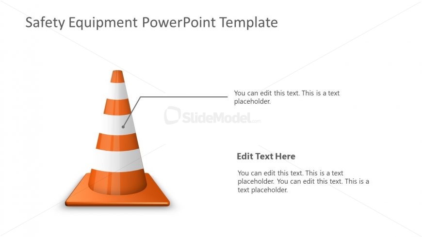 PowerPoint Road Cone Shape Templates