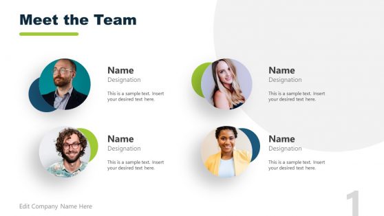 team presentation slide template