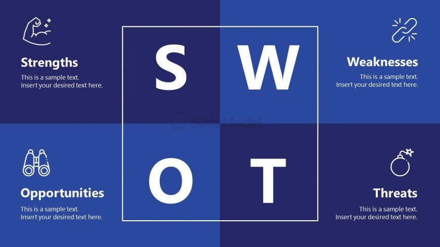 Business PowerPoint SWOT Analysis Technology Slide