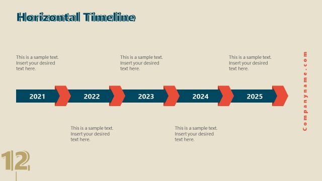 Retro PowerPoint Timeline Template