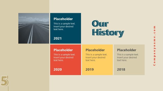 Retro PowerPoint Our History Template