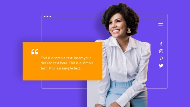 Modern Testimonial Slide Design for PowerPoint