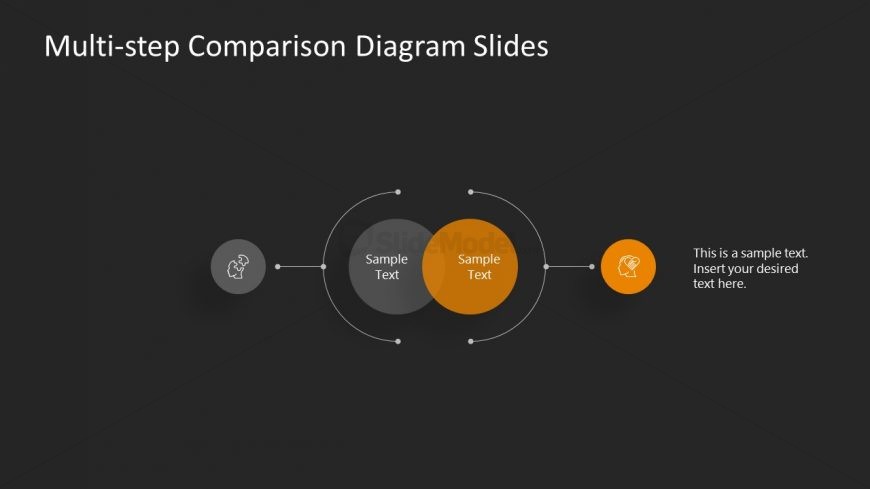 PowerPoint Template of Yellow 1 Comparison Slide