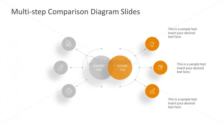 3 Steps Yellow Side Comparison Template 