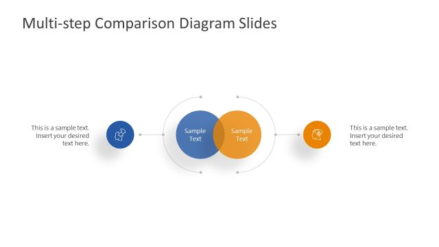 1 Steps Comparison PowerPoint Diagram