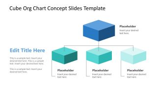 PowerPoint Cube Org Chart Diagram Design
