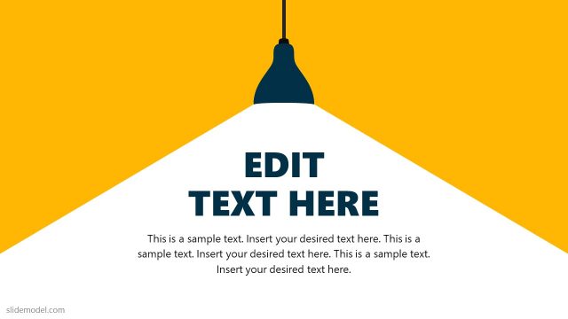 Pendent Light PowerPoint Spotlight Template