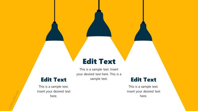 Hanging Lights PowerPoint Spotlight Template