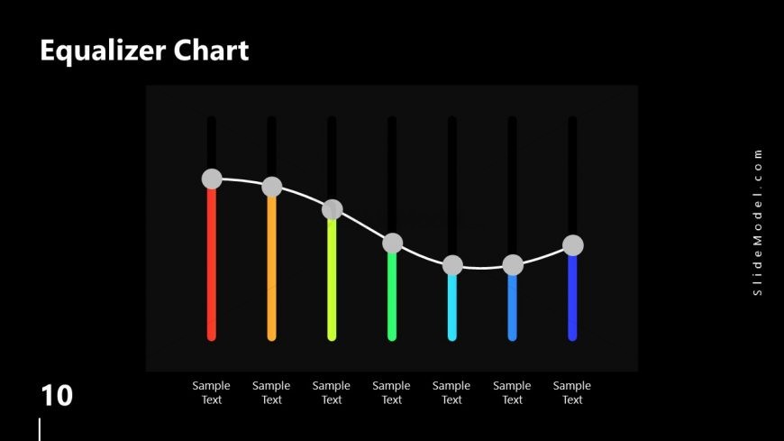 PowerPoint Equalizer Chart Slide Spectrum Design