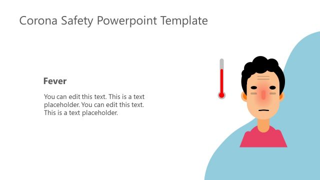 PowerPoint Coronavirus Symptom Fever Shapes