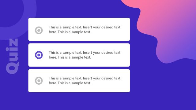Quiz Maker Toolkit 3 Option Test Slide