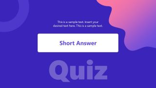 Slide of Short Questions Quiz Maker 
