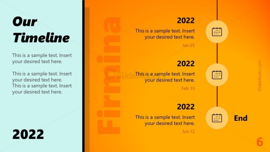 PowerPoint Business Timeline Firmina Template