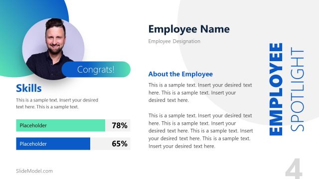 PowerPoint Employee Spotlight Skill Measure