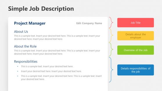 simple job description template