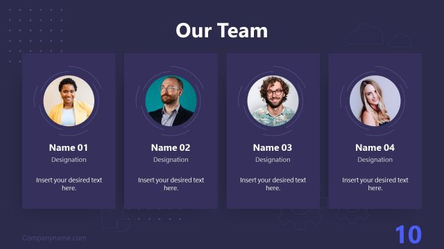 Technology Business Proposal Our Team Slide