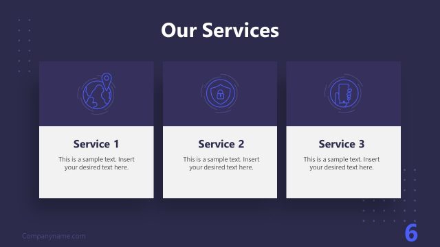 Technology Business Proposal Our Services Slide