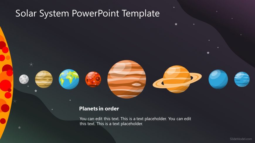 Solar System of Planets in PowerPoint 