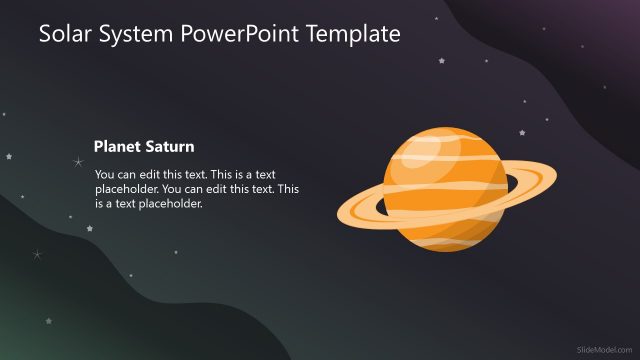 Saturn Planet Slide PowerPoint Template