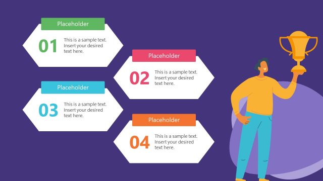 Creative 4-Item Agenda Slide for PowerPoint