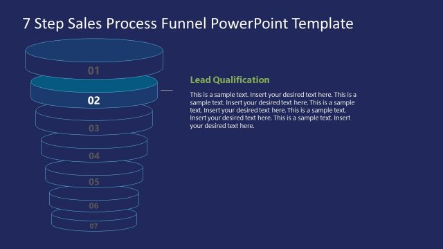 Funnel Diagram Sales Process Lead Qualification PowerPoint