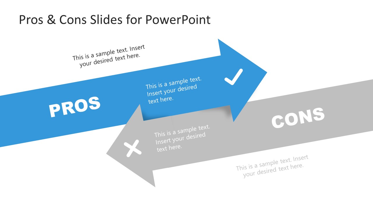 Slide of Pros in Pros and Cons PowerPoint