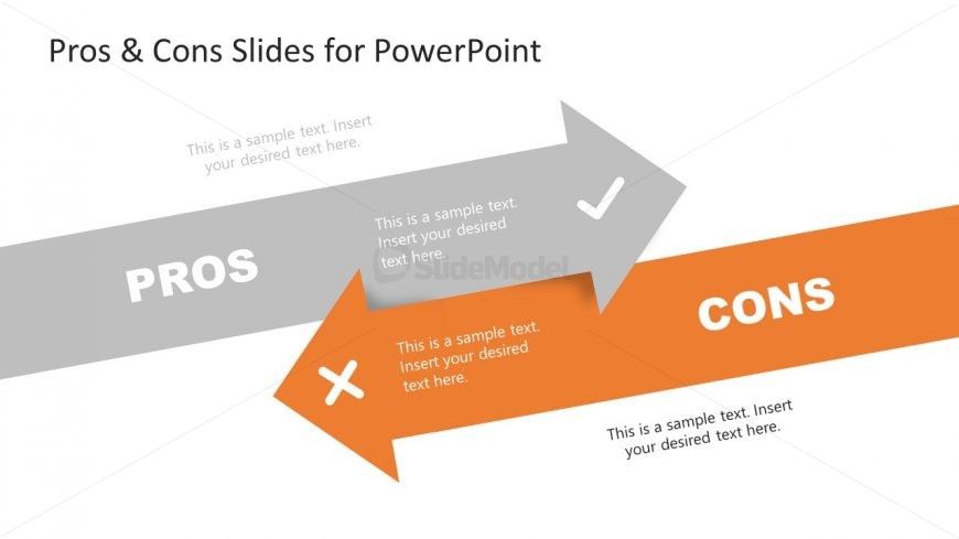 Slide of Cons in Pros and Cons PowerPoint
