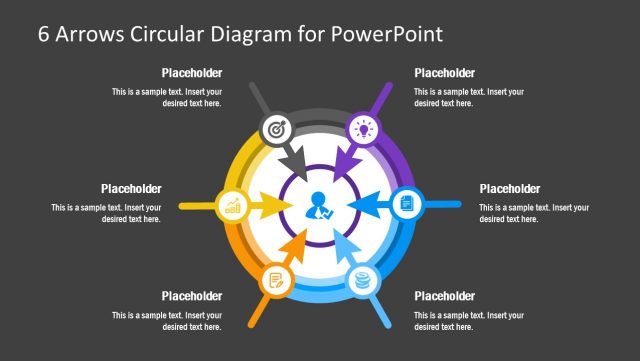 6 Steps Arrow PowerPoint Diagram Template - SlideModel
