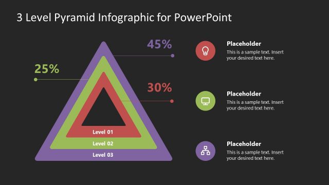 Pyramid Chart Template Multi-Level Triangles