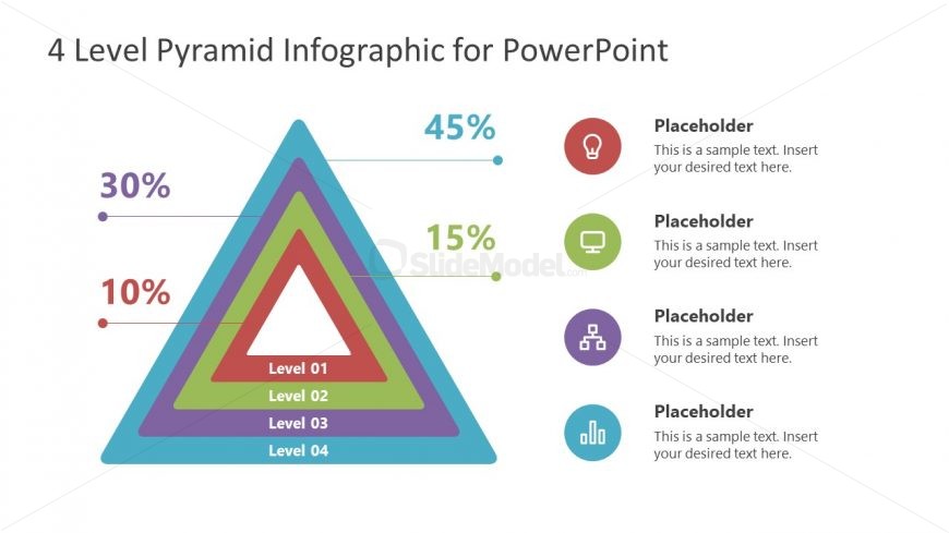 4 Level Pyramid Infographic Diagram PowerPoint - SlideModel