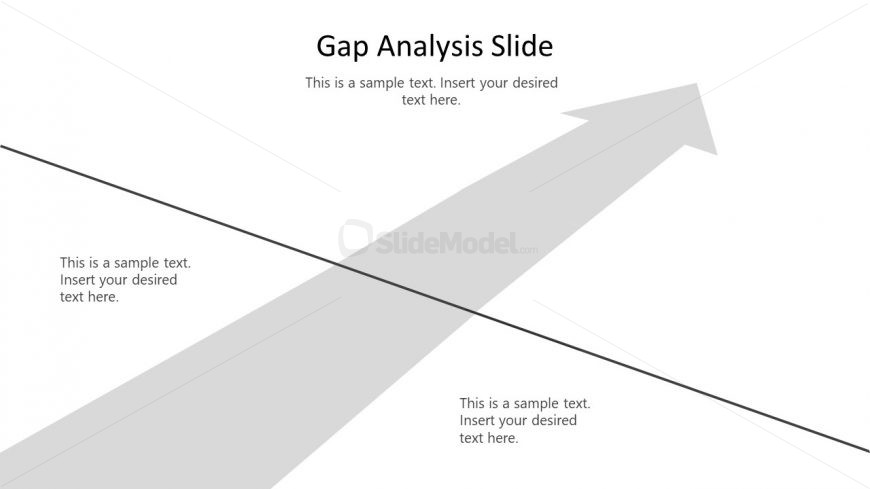 Line for Gap Analysis PPT Template 