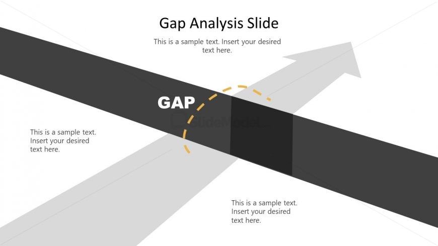 Bridge the Gap PowerPoint Analysis Slide - SlideModel