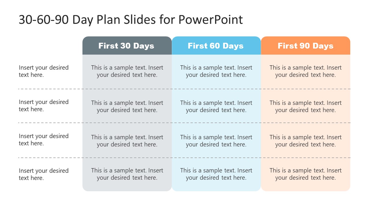 example 30 60 90 day plan interview