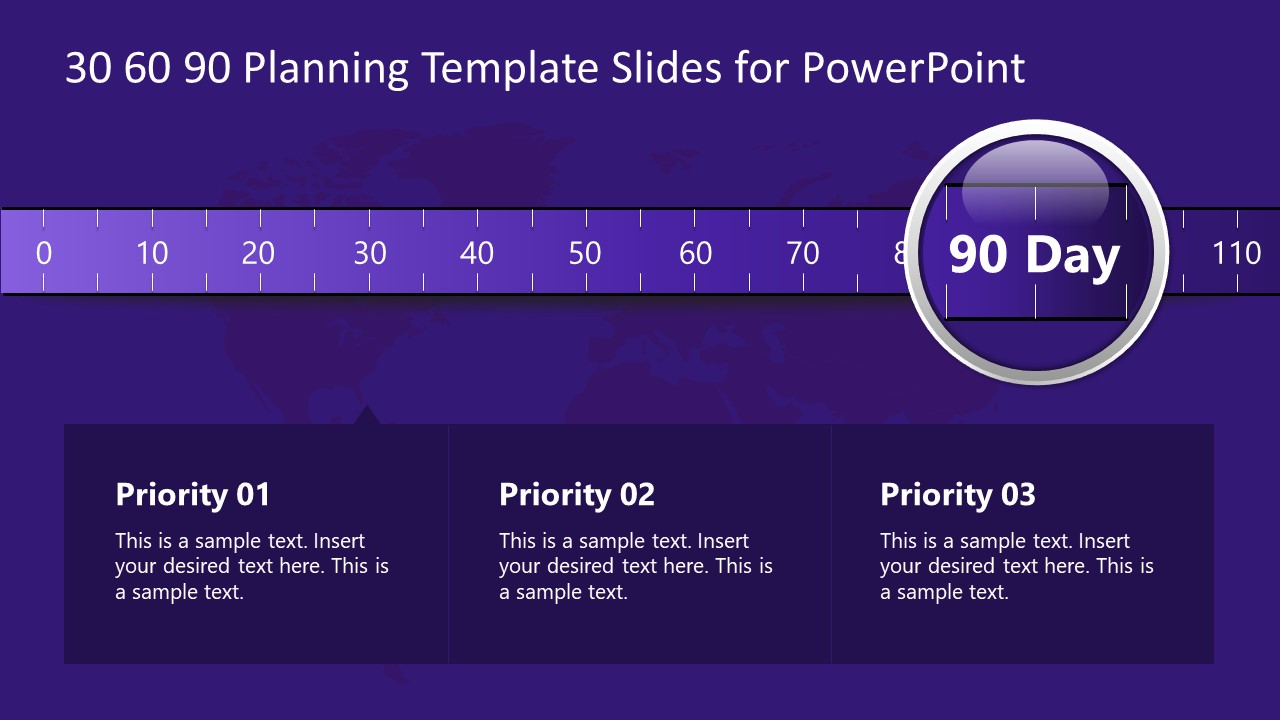 90 Days Scale Template Slide