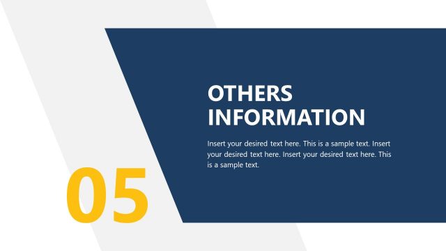 Annual Report Template – Other Information Header Slide