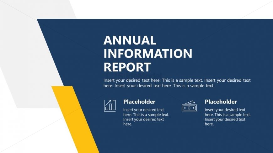 Annual Information Report Layout PPT Template Slide