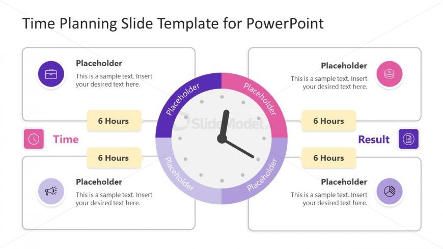 4 Steps Clock and Time Planning PPT