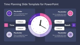 PowerPoint Clock Shape Diagram for Planning 