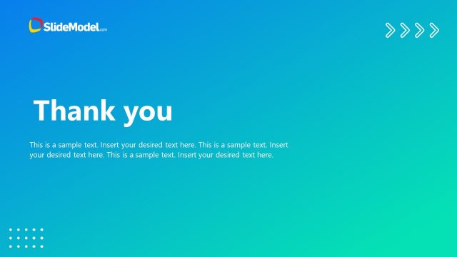 Thank You Slide of Business Executive Presentation