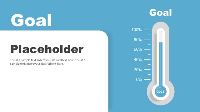 Thermometer Slide for Goals Presentation
