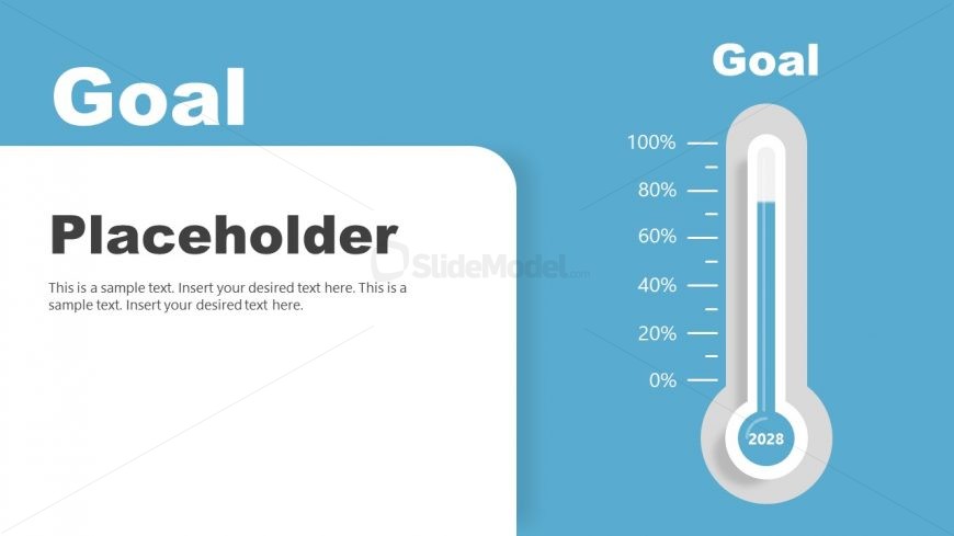 PowerPoint Thermometer Goal Slide 
