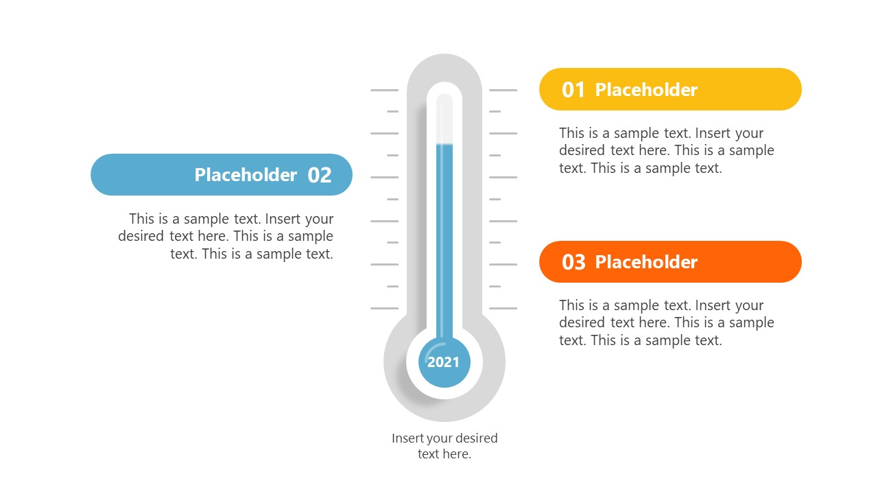 3 Steps Diagram Thermometer Template 