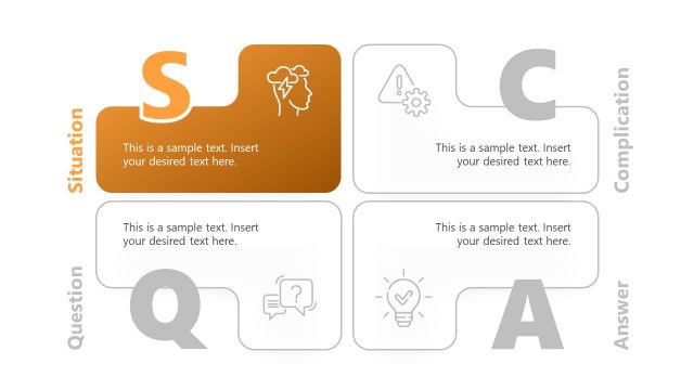 Situation SCQA PowerPoint Diagram