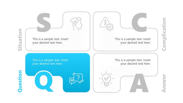 Questions SCQA PowerPoint Diagram