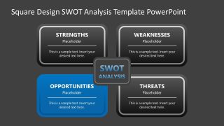 Customizable SWOT Analysis Slide Template 