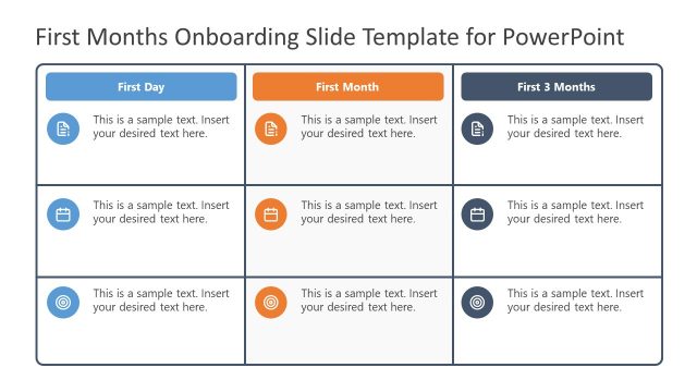 First Months Onboarding PowerPoint Template